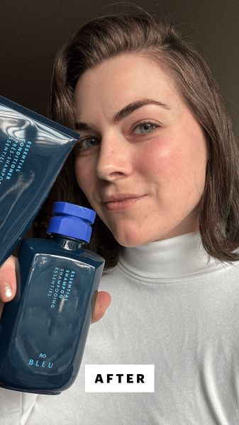 DallAsen after using the RCo Bleu Essential Shampoo Conditioner Set